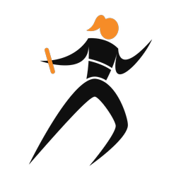 Relay Racing - Female | Motion | 2 Colored | v1