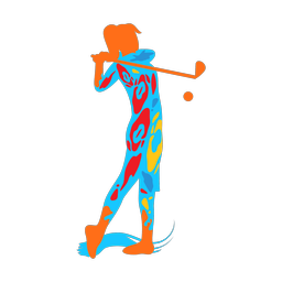 Golf - Female | Splash | Colorful | v5