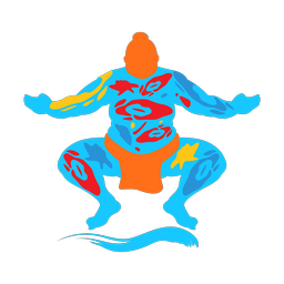 Sumo Wrestling - Male | Splash | Colorful | v4