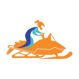 Snowmobile Racing - Female | Motion | 3 Colored | v1