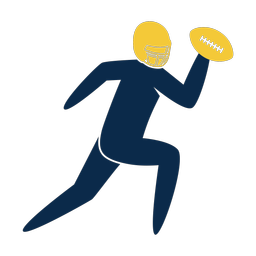 American Football Quarterback - Male | Strike | 2 Colored | v2