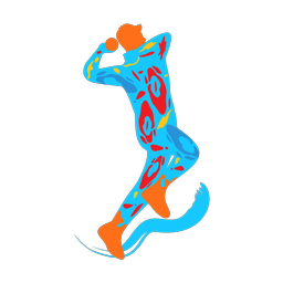 Cricket Bowler - Male | Splash | Colorful | v1