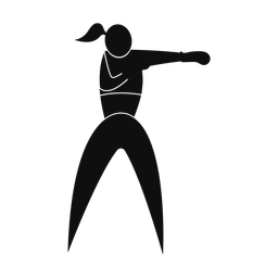 Boxing - Female | Motion | Silhouette | v3