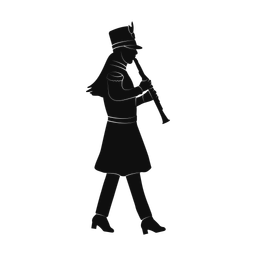 Marching Clarinetist - Female | Promax | Silhouette | v1