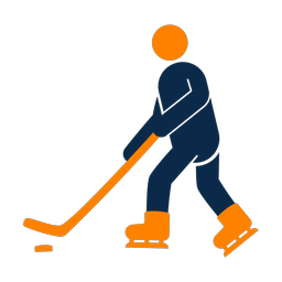 Ice Hockey Player - Male | Round | 2 Colored | v2