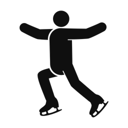 Figure Skating - Male | Round | Silhouette | v1