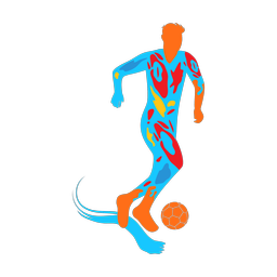 Soccer Player - Male | Splash | Colorful | v1
