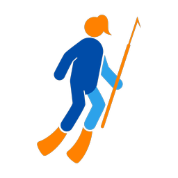Spear Fishing - Female | Round | 3 Colored | v1