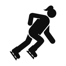 Speed Skating - Female | Round | Silhouette | v2