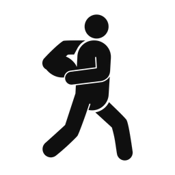 Rugby - Male | Round | Silhouette | v4