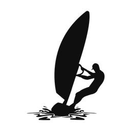 Windsurfing - Male | Classic | Silhouette | v1