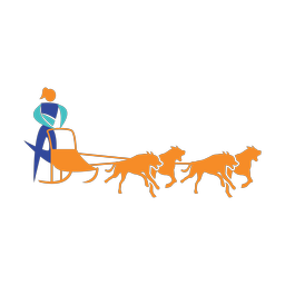 Sled Dog Racing - Female | Motion | 3 Colored | v2