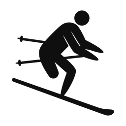 Para Downhill Skiing - Male | Strike | Silhouette | v1