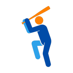 Baseball Batter - Male | Round | 3 Colored | v2