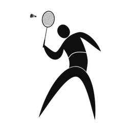 Badminton - Male | Motion | Silhouette | v3