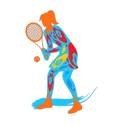 Tennis - Female | Splash | Colorful | v3