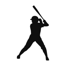 Softball Batter - Female | Classic | Silhouette | v3