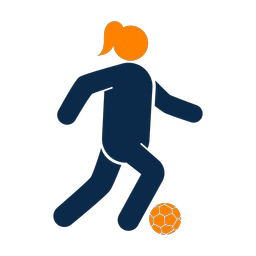 Soccer Player - Female | Round | 2 Colored | v1