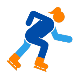 Speed Skating - Female | Round | 3 Colored | v3