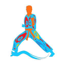 Karate - Male | Splash | Colorful | v1