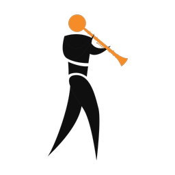 Marching Clarinetist - Male | Motion | 2 Colored | v1