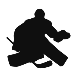 Ice Hockey Goalie - Male | Classic | Silhouette | v3