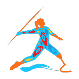 Para Javelin Throw - Female | Splash | Colorful | v1