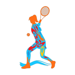 Tennis - Female | Splash | Colorful | v1