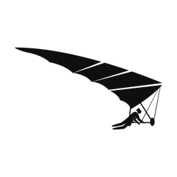 Hang Gliding - Female | Strike | Silhouette | v1