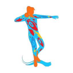 Shotput - Female | Splash | Colorful | v1