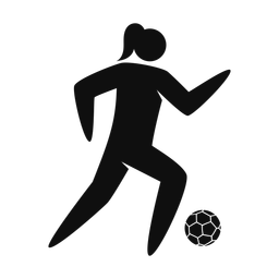 Soccer Player - Female | Strike | Silhouette | v4