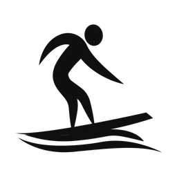 Surfing - Male | Motion | Silhouette | v2