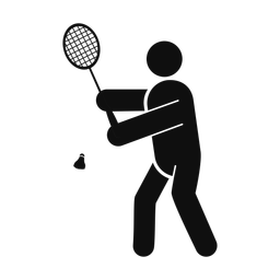 Badminton - Male | Round | Silhouette | v3