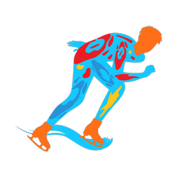 Speed Skating - Male | Splash | Colorful | v2