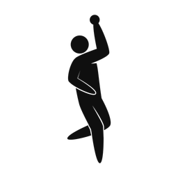 Cricket Bowler - Male | Strike | Silhouette | v1
