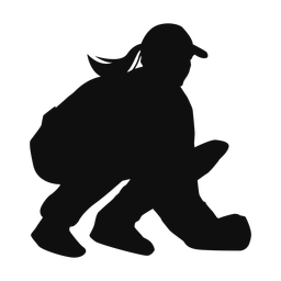 Cricket Wicket Keeper - Female | Classic | Silhouette | v1