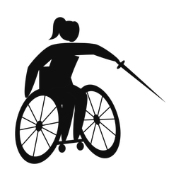 Wheelchair Fencing - Female | Strike | Silhouette | v1