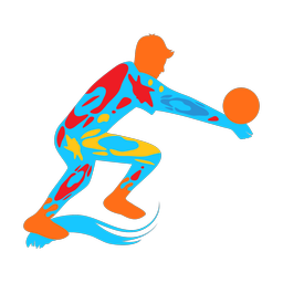 Volleyball - Male | Splash | Colorful | v4