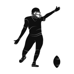 American Football Kicker - Male | Promax | Silhouette | v1