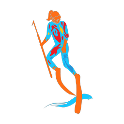 Spear Fishing - Female | Splash | Colorful | v1