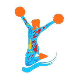 Cheerleader - Female | Splash | Colorful | v6