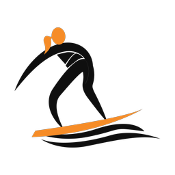 Surfing - Female | Motion | 2 Colored | v1