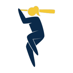 Softball Batter - Female | Strike | 2 Colored | v2