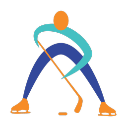 Ice Hockey Player - Male | Motion | 3 Colored | v2