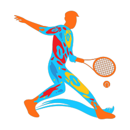Tennis - Male | Splash | Colorful | v6