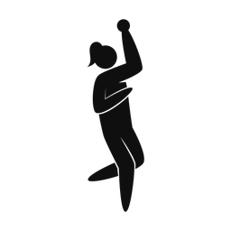 Cricket Bowler - Female | Strike | Silhouette | v1