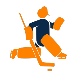 Ice Hockey Goalie - Female | Round | 2 Colored | v3