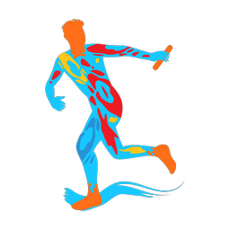 Relay Racing - Male | Splash | Colorful | v1