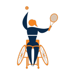 Wheelchair Tennis - Female | Motion | 2 Colored | v1