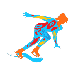 Speed Skating - Female | Splash | Colorful | v2